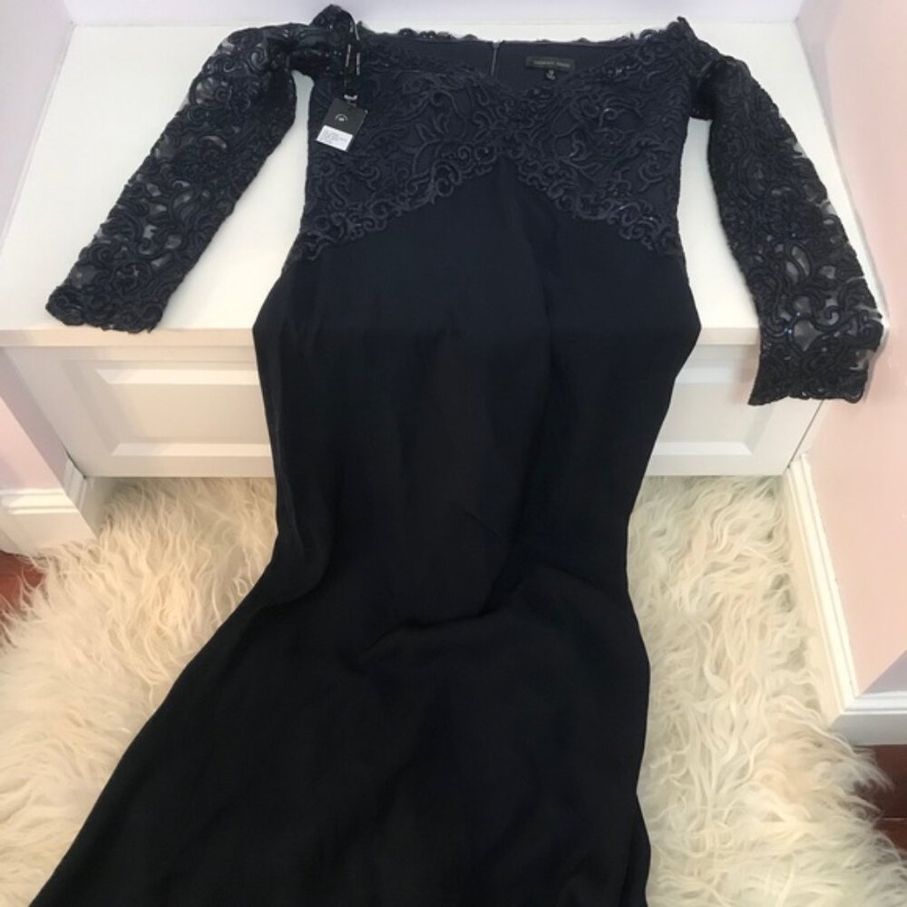 TADASHI SHOJI Lace Special Occasion Dress - Picture 2 of 9
